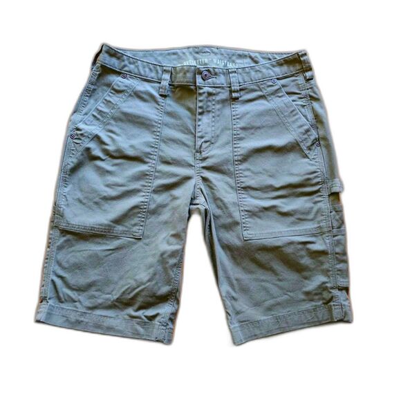 duluth trading co womens shorts Size 12 Green Carpenter Flex Curvesetter... - Picture 1 of 4